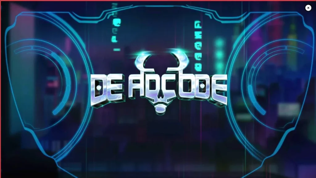 Deadcode স্লট গেমের নিওন এবং সাইবারপাঙ্ক থিমযুক্ত ইন্টারফেস